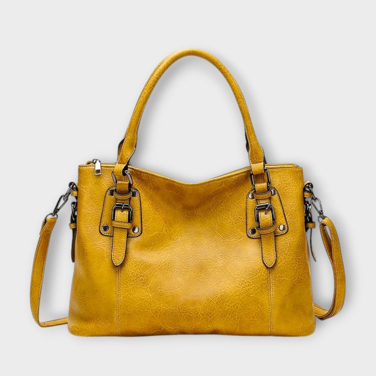 Damen-Schultertasche in Braun, Schwarz oder Gelb
