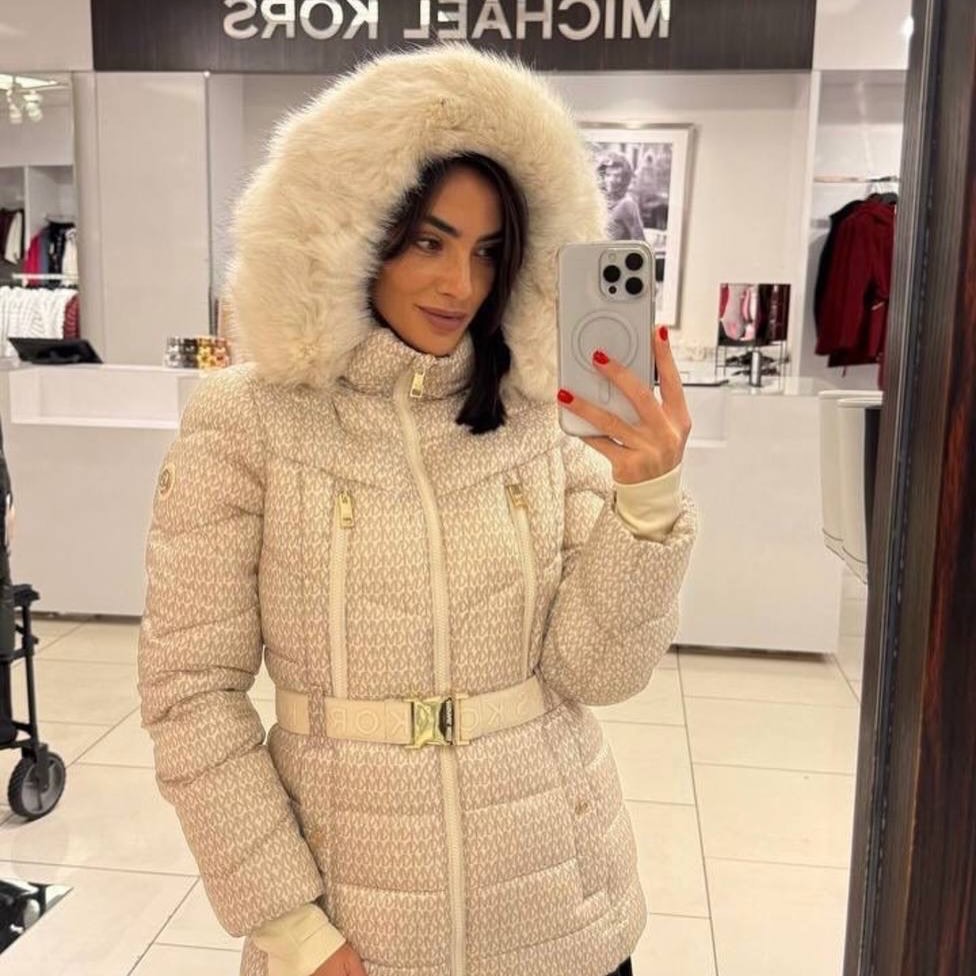 MK Jaqueta Puffer com Cinto