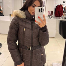 MK Jaqueta Puffer com Cinto