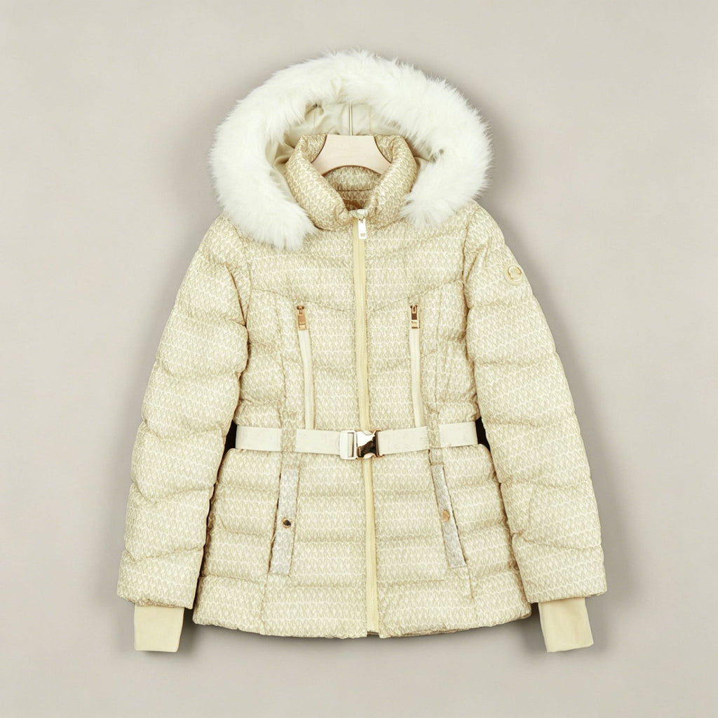 MK Jaqueta Puffer com Cinto