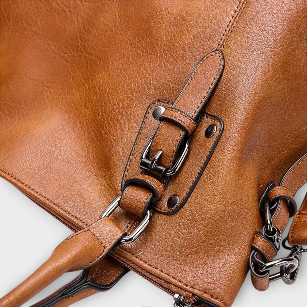 Damen-Schultertasche in Braun, Schwarz oder Gelb