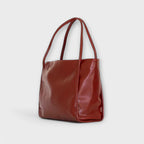 Women's Structured Handbag in Black, Brown or Red